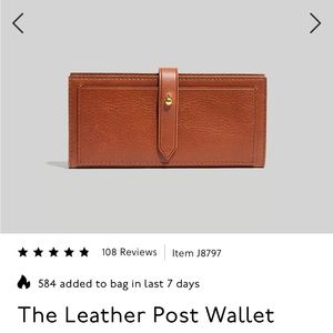 Madewell leather wallet